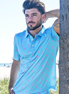 Chất Lượng Cao Quá Khổ Căng Golf Cho Polo Áo Sơ Mi Cho Nam Giới Tùy Chỉnh Ngắn Tay Áo Hiệu Suất Kỹ Thuật Số In Thiết Kế Mới USA - Product Image 3