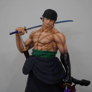 Statua Gigante GK Pirata Luffy Zoro con Cinque Teste Intercambiabili in PVC - <span class=keywords><strong>Action</strong></span> <span class=keywords><strong>Figure</strong></span> Modellino - Product Image 3