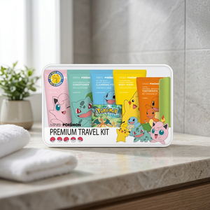 Korean LG pokemon Plastic Kids Travel Toiletry Set Toothbrush Toothpaste Shampoo Body Wash Portable Hygiene Kit Anime Gift - Product Image 2