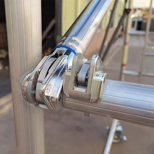 Échafaudage mobile en aluminium, tour simple large avec plateforme - Product Image 3