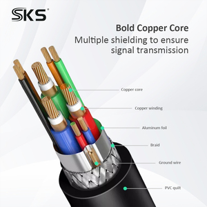 Câble adaptateur SKS VGA vers 3 RCA AV avec conducteur en cuivre pur blindé pour PC/ordinateur portable, ancien téléviseur/projecteur, appareil photo iOS, lecteur de codes-barres - Product Image 4