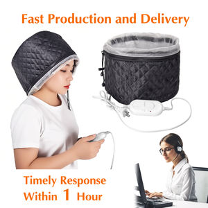 Derin klima doğal siyah saç derisi tedavisi Spa sıcak kafa bakımı saç vapur termal ısı kap - Product Image 4