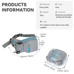Sac banane imperméable en tissu Oxford, chic et pratique, pour femmes, idéal pour le sport et les voyages en extérieur, sac banane portable - Product Image 4