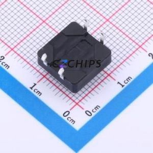TL1100AF160Q Tactile Switch Through hole-4P,12x12mm Switch Single Pole Single Throw Rectangle Button Through Hole 12mm - Product Image 2