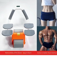 Essence Rouleau Abdominal pour Entraînement à Domicile avec Minuteur Numérique, Retour Automatique, Support de Coude à Rebond et Genouillère à Roues Larges