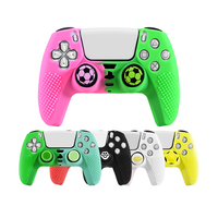 Coque en silicone pour manette PS5, housse de protection antidérapante pour manette PS5, coque intégrale pour manette de jeu, coque de préhension pour jeux