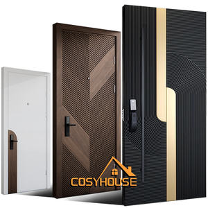 Portes intérieures en bois sur mesure et portes d'entrée extérieures en aluminium coulé et acier inoxydable pour les projets de villas, d'appartements et de maisons - Product Image 1