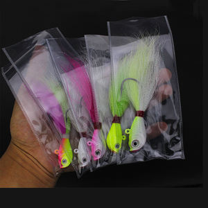 Pêche Bucktail Jigs Appâts D'eau Salée Leurres Bucktail Jig Heads Striper Bass Bluefish - Product Image 6