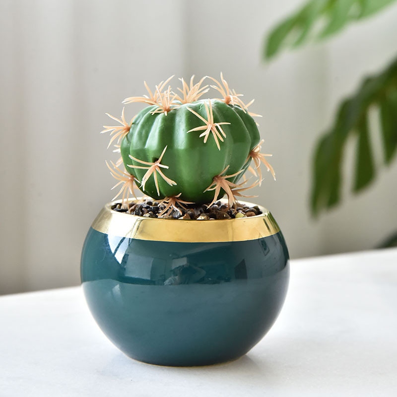 Green flower pot (without plants)