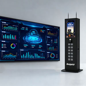 Borne de recharge pour distributeur automatique 24 ports avec système de <span class=keywords><strong>paiement</strong></span> par <span class=keywords><strong>carte</strong></span> POS et affichage publicitaire commercial - Product Image 3