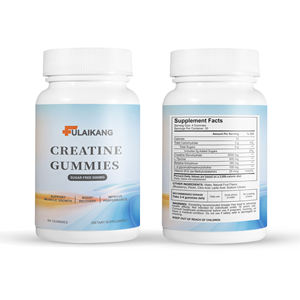 Créatine monohydrate en gommes à marque blanche 5000 mg avec BCAA pour la croissance musculaire, saveurs pêche/framboise/myrtille/orange, énergie - Product Image 4