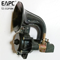 Bocina de Aire Serie OE 332 Negra y Roja para Camión 24V Trompeta de Presión de Aire Juego Completo Bocina Neumática OE 1341796 OE 1874273