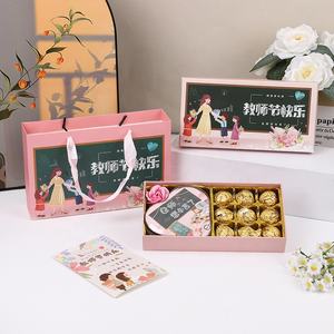 Boîte de chocolat en tableau gris personnalisé de luxe avec insertion de feuille d'or Ballotin Bonbons Barre de bonbons de <span class=keywords><strong>mariage</strong></span> Emballage de luxe pour usage alimentaire - Product Image 2