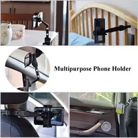 Support de téléphone pour rétroviseur de voiture 360 Support de téléphone rotatif et rétractable pour voiture Support de téléphone amélioré pour voiture