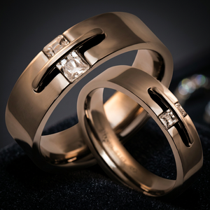 Anillos de Eternidad de Acero Inoxidable 316L, Estilo Romántico, con Circonita Plateada, Engaste de Garra, Alta Calidad, Certificados por Terceros - Product Image 3