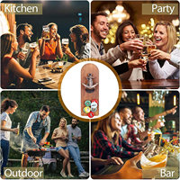 Décapsuleur mural en bois personnalisé avec aimant, plaque murale en bois pour décapsuleur