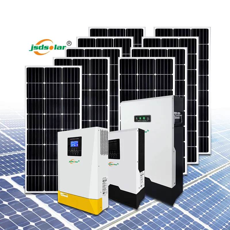 Off Grid tipo 5KW uso domestico sistema di energia solare con mono e poli serie di pannelli solari