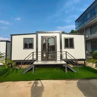 Module préfabriqué pliable et extensible de style moderne, taille personnalisée 20/40 pieds, isolation thermique, matériau EPS, hôtel, résidence