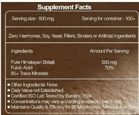 ODM OEM – Poudre de résine de Shilajit à base d'extraits végétaux de qualité alimentaire, personnalisée et de haute qualité, en bouteille