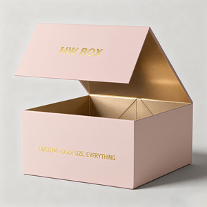 Customizable Color Luxury Rigid Magnetic Book Shaped Elegant Gift Box with Ribbon Closure - Product Image 2