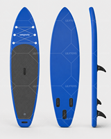 Planche de paddle gonflable personnalisée SUP avec tapis antidérapant en EVA, 3 ailerons, logo OEM pour adultes, sports nautiques