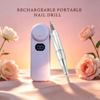 Machine à ongles sans fil professionnelle 45000 tr/min, perceuse à ongles sans balais 2000 mAh, lime à ongles électrique portable, outil populaire pour manucure et pédicure