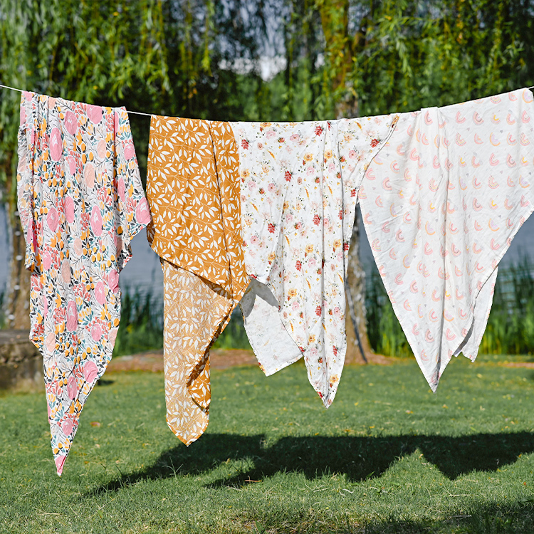 brushed cotton fabric 2025 for baby with rabbits