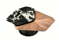 Table basse moderne en marbre naturel, style luxe léger et simple, pour salon, hôtel, maison, villa, appartement, club, centre commercial