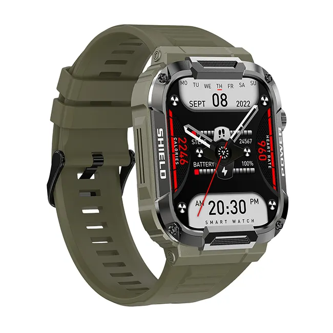 MK66 wearable 1.85" TFT touch Screen fitness BT talking 400mah 3-proof play music outdoor sports bt talking smart watch