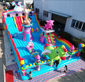 Sân thương mại Nhà bị trả lại chướng ngại vật bơm hơi lâu đài bouncy trượt lớn cho lứa tuổi 3-6,8-12, nhà nhảy ngoài trời - Product Image 5