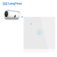 Interrupteur tactile intelligent LangYeao pour chaudière et chauffe-eau, compatible Tuya APP et commande vocale, Wi-Fi, haute puissance 20A/40A, pour climatiseur