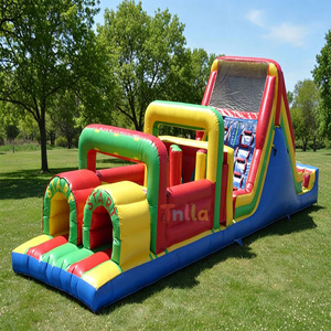 Circuito <span class=keywords><strong>de</strong></span> Obstáculos Inflable Comercial para Exteriores, Desafíos para Adultos, Juegos Inflables para Fiestas - Product Image 4