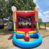 Jeu de baseball gonflable pour carnaval, jeu de frappe gonflable pour tee-ball à vendre