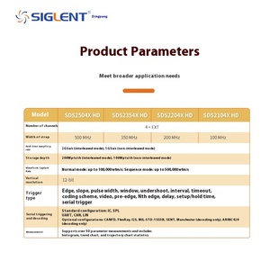 Oscilloscope numérique SIGLENT SDS2104X HD, instruments de mesure électroniques, y compris SDS2354X HD, 2504X, 2204X HD, numérique Dingyang - Product Image 4