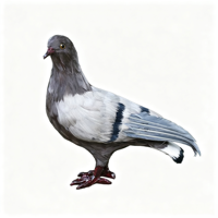 Ornement de pigeon réaliste Hosseini, gris et blanc, colombes de la paix (ailes écartées/plume artificielle), en plastique, pour intérieur/extérieur, jardin