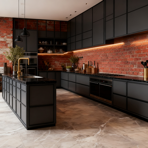 مجموعة كاملة من خزائن المطبخ الحديثة الصغيرة من جودي، أثاث مطبخ عصري للسوق السعودي - Product Image 2