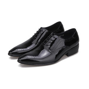 Zapatos Oxford de Cuero Brillante con Punta, Modelo JiuZhou 2026, Antideslizantes, Elegantes, para Negocios y Bodas, de Piel Vacuna de Primera Calidad - Product Image 6
