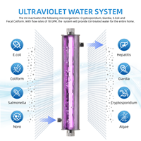 Système de filtration d'eau domestique en 3 étapes, réduit considérablement le chlore grâce à une lampe UV