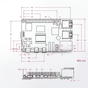 第五代覆盆子皮5 SBC 2.4GHz <span class=keywords><strong>4</strong></span>核2gb 4gb <span class=keywords><strong>8gb</strong></span> 16GB内存Linux Python编程开发板 - Product Image 4
