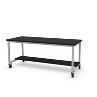 Table de laboratoire moderne pour écoles, hôpitaux, chimie, biologie, physique, et laboratoires dentaires, avec tiroir et étagère inférieure - Offre Spéciale
