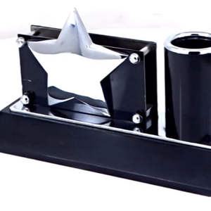 ที่วางปากกาแบบพรีเมียมสำหรับจัดระเบียบโต๊ะทำงาน เหมาะสำหรับเป็นของขวัญองค์กร และที่จัดระเบียบโต๊ะอะคริลิคพร้อมที่ใส่นามบัตรและแผ่นบันทึก - Product Image 1