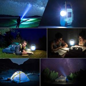 Lámpara LED COB 3 en 1 con Carga Solar USB, Linterna Portátil para Camping, Impermeable, Linterna de Emergencia, Luz para Tienda de Campaña - Product Image 6