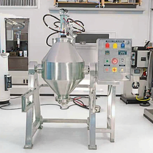 Máquina licuadora industrial robusta tipo W, tambor giratorio de doble cono, mezcla de polvo seco de alto rendimiento para plantas de procesamiento químico - Product Image 1