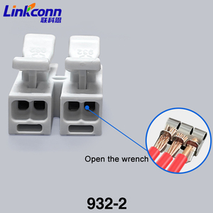 Spring-loaded Fast Connect <b>Terminal</b> Block Push-in Connector Quick Connect <b>Terminal</b> Block 450V 24A Electrical Accessories 932-2 - Product Image 1