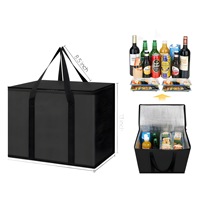 Bolsa Térmica Personalizada de Aluminio para Compras, Almuerzo, Entrega de Alimentos, Picnic, Comestibles, con Cierre, Portátil, Multiusos