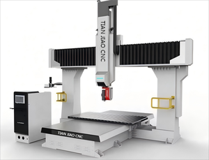 Enrutador CNC 3D de 5 ejes de 1200X1200mm, husillo ATC único para modelos convexos 3D complejos, componentes de núcleo de PLC de servomotor EPS de espuma de madera - Product Image 2