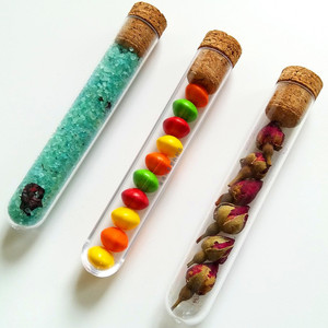 Tubos de ensayo Tianjing de 15 ml de plástico con tapones de corcho para sales de baño y infusiones de hierbas - Product Image 4