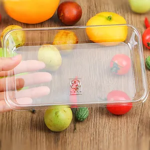 Disposable Eco-friendly Plastic Vacuum Formed Food Grade Blister Packing Trays For Fresh Food