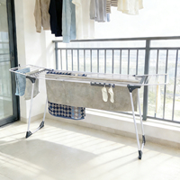 Séchoir à linge pliable certifié CE, grande capacité, en aluminium, multi-barres, autoportant, pour intérieur et balcon