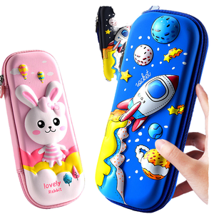 Оптовая продажа, большой вместимости, 3D Kawaii Animal 3D, тканевый пенал из ЭВА, органайзер для школы для мальчиков и девочек - Product Image 4